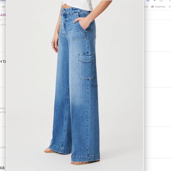 Paige Harper Cargo Jeans Size 27 - Picture 5 of 5